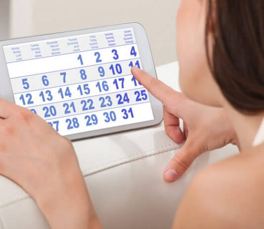 Ciclo in ritardo: calendario mestruale