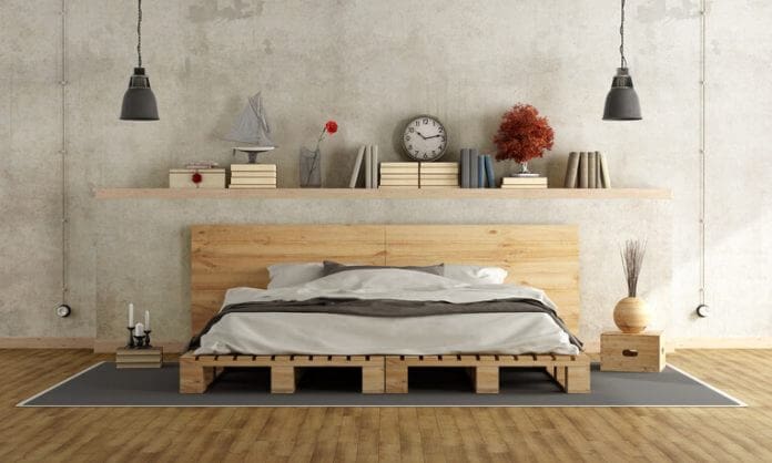 letto con bancali: letto fai da te