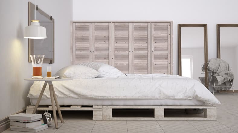 letto fai da te: letto pallet